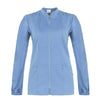 Casacca Donna Alice Azzurro Manica Lunga Cotone Casacca Infermiera Zip Lunga