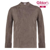 Giacca Cuoco Johnny Tortora Casacca Uomo Manica Lunga Casacca Parrucchiere Tessuto Leggero Casacca Cucina Uomo
