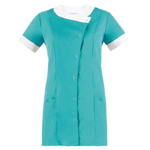 Casacca Monica Verde Acqua S Casacca Donna Manica Corta Asilo Estetica Pulizie