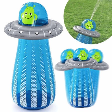 Gioco Gonfiabile Spruzza Acqua Pungiball Sempreimpiedi Ufo Blaster 61x119cm Bambini 52731