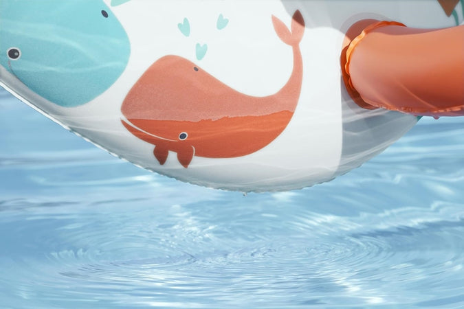 Canottino Gommone Comfort Plush Per Bambini Tetto Parasole Design Creature Marine 34203