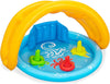 Piscina Gioco Gonfiabile Lil Seashapes Con Schienale Tetto Bimbi +6 Mesi Giardino 52568
