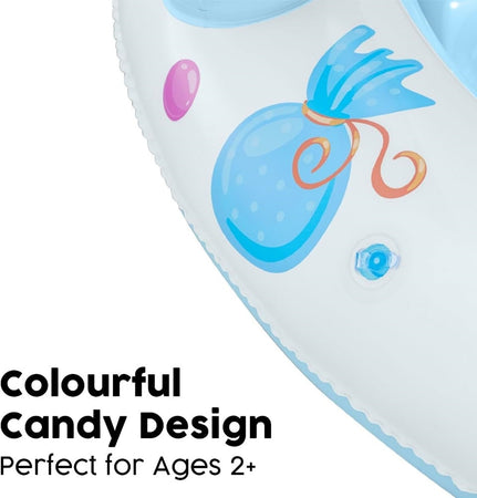 Piscina Sweet Shoppe Con Fondo Gonfiabile Copertura Per Bambini +2 Anni 104x84cm 52638