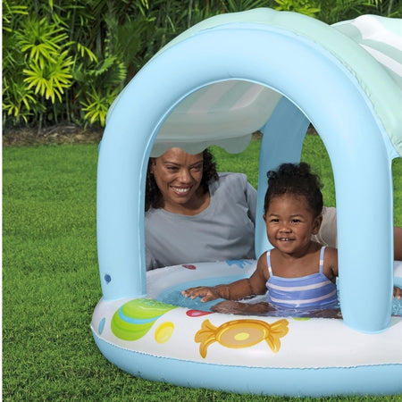 Piscina Sweet Shoppe Con Fondo Gonfiabile Copertura Per Bambini +2 Anni 104x84cm 52638