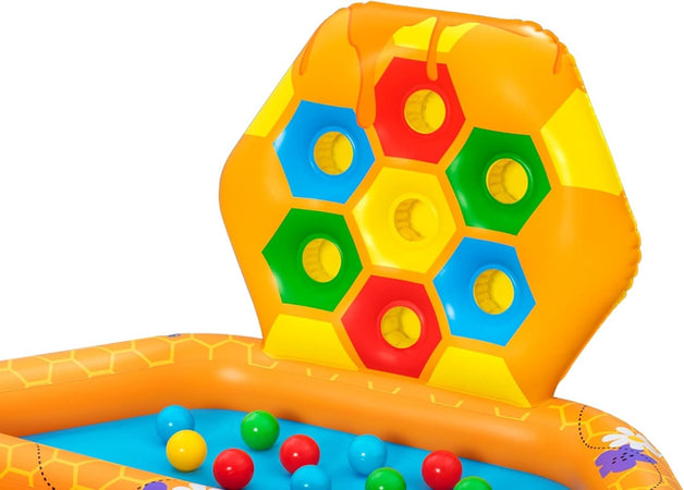 Piscina Gonfiabile Gioco Alveare Per Bambini Con 20 Palline 2 Api 127x119x61cm 52639