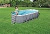 Scaletta Di Sicurezza Per Piscine 122cm Con Gradini In Plastica Telaio In Metallo 58331