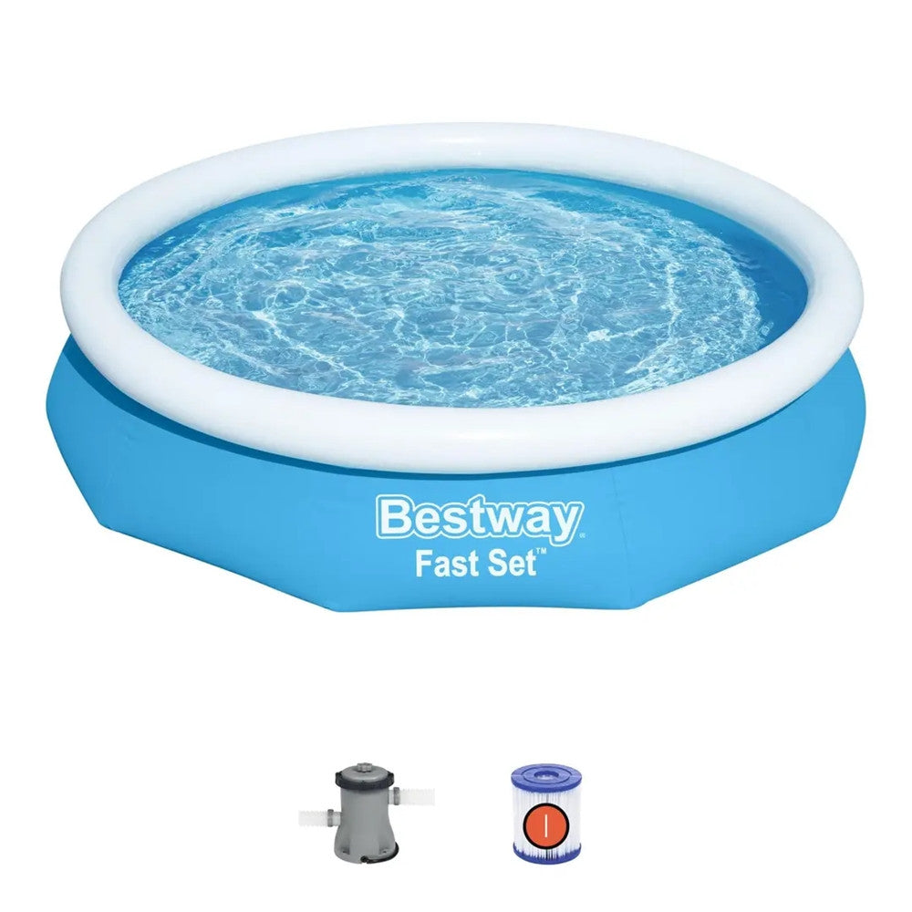 Piscina Gonfiabile Bestway Fast Set Ø305x76h Con Pompa - Autoportante, 3638 Litri