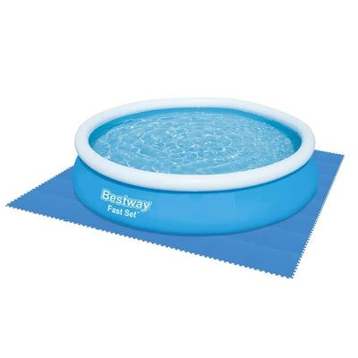 Tappeto Piastrelle Base Sotto Piscina Componibile Protettivo Da 50x50 Cm Blu 58220