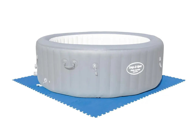 Tappeto Piastrelle Base Sotto Piscina Componibile Protettivo Da 50x50 Cm Blu 58220