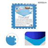 Tappeto Piastrelle Base Sotto Piscina Componibile Protettivo Da 50x50 Cm Blu 58220