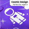 Poltrona Gonfiabile Astro Glow Luce Led Design Astronauti Spazio 72x72x64 Cm 75122