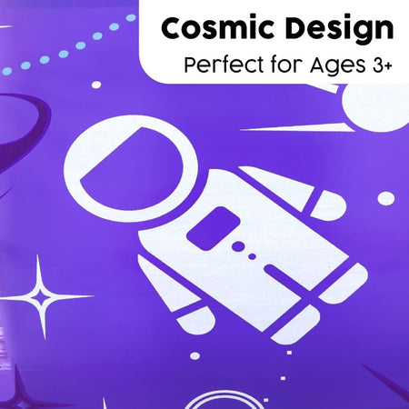 Poltrona Gonfiabile Astro Glow Luce Led Design Astronauti Spazio 72x72x64 Cm 75122