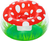 Poltrona Gonfiabile Per Bambini Mighty Mushroom Design Fungo Con Erba 112x112x66cm 75123