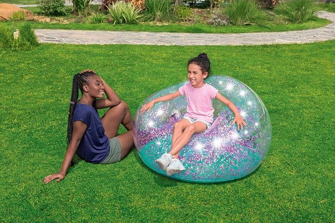 Poltrona Pouf Gonfiabile Glitter Dream Per Bambini +6 Anni 114 X 112 X 66 Cm 75115