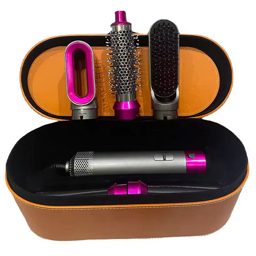 Asciugacapelli 5 In 1 Set Spazzole Capelli Pettine Ad Aria Calda Arricciacapelli
