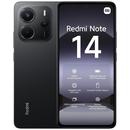 Xiaomi Redmi Note 14 8+256GB 6.67 5G Midnight Black eu