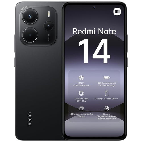 Xiaomi Redmi Note 14 8+256GB 6.67 5G Midnight Black eu