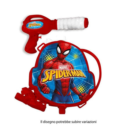 Pistola Ad Acqua Con Zainetto Grafica Spiderman 1200 Ml Gioco Bambini Estate 205847