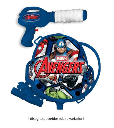 Pistola Ad Acqua Con Zainetto Grafica Avengers 1200 Ml Gioco Bambini Estate 215440