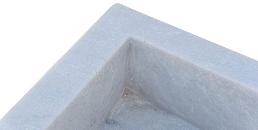 Biscottini Acquaio in marmo bianco L82xPR41xH17 cm Vasca realizzata completamente