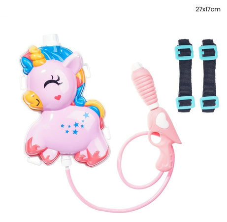 Pistola Ad Acqua Zainetto A Forma Di Unicorno 27x17cm Giocattolo Estate Bambine 618546
