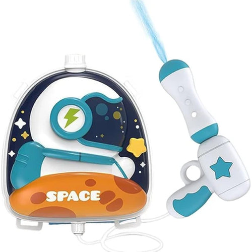 Zaino Con Pistola Ad Acqua Per Bambini Giocattolo 21x26cm Design Astronauta 618548