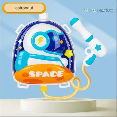 Zaino Con Pistola Ad Acqua Per Bambini Giocattolo 21x26cm Design Astronauta 618548
