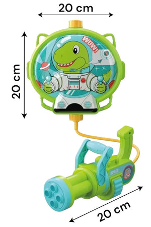 Pistola Ad Acqua Con Zaino Dinosauro Gioco Per Bambini Spiaggia Estate 1300ml 618549