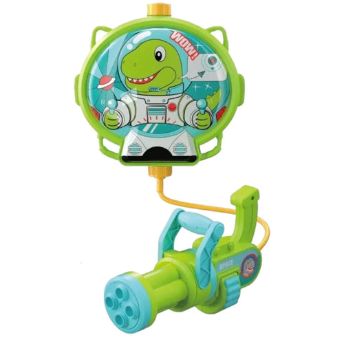 Pistola Ad Acqua Con Zaino Dinosauro Gioco Per Bambini Spiaggia Estate 1300ml 618549