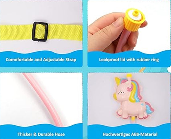 Zaino Pistola Spara Acqua Per Bambini Gioco Serbatoio Da 2 Lt Estate Unicorno 6726038