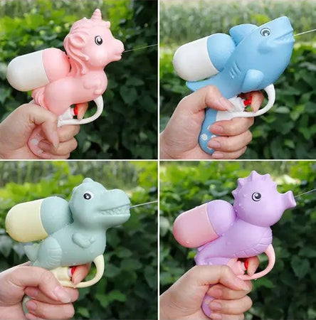 Mini Pistola A Spruzzo D'acqua Per Bambini Animaletti Gioco Combattimenti 14x12cm 618557