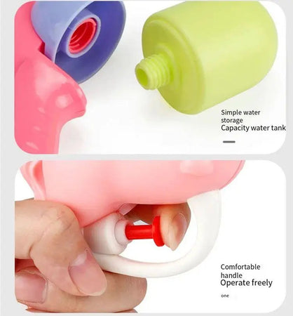 Mini Pistola A Spruzzo D'acqua Per Bambini Animaletti Gioco Combattimenti 14x12cm 618557
