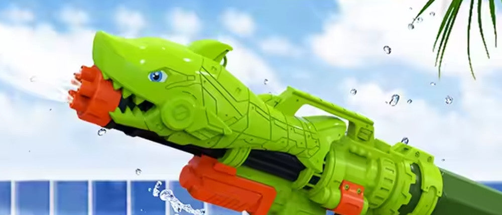 Pistola Ad Acqua Squalo Giocattolo Per Bambini Estate Grande Capacità 27.5cm 618570