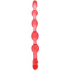 Anal Beads Dildo Plug Anale Rosso 22,5cm Bendy Twist