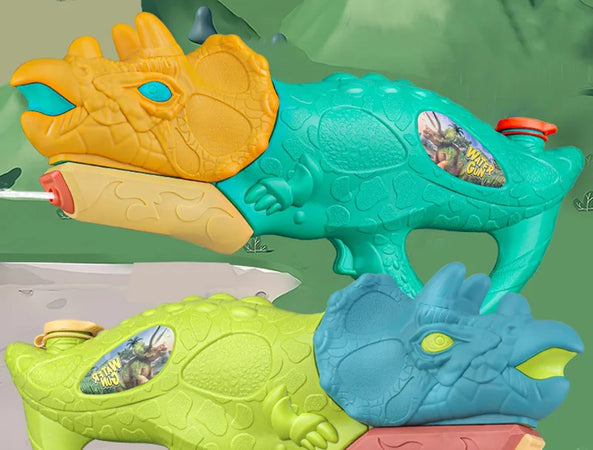Pistola Ad Acqua Per Bambini A Forma Di Dinosauro Triceratopo 28.5cm Gioco Estivo 618571
