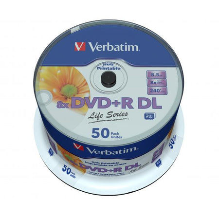 Verbatim 97693 DVD vergine 8,5 GB DVD+R DL 50 pz