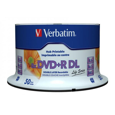 Verbatim 97693 DVD vergine 8,5 GB DVD+R DL 50 pz
