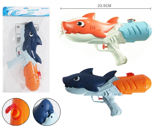 Pistola Ad Acqua Giocattolo Per Bambini Gioco Estate A Forma Di Squalo 23.5cm 618555