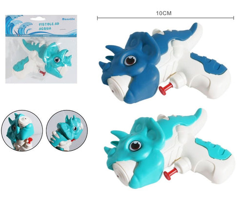 Pistola Ad Acqua A Forma Di Dinosauro Plastica 10cm Gioco Divertente Per Bambini 618569