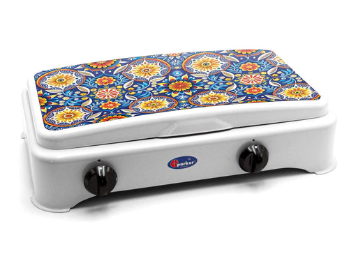 CFParker Fornello 2 Fuochi a Gas Gpl / Metano per Uso Esterno Modello Ibiza Made in Italy - 5326BGPIBZ