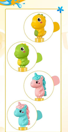 Tubo Spara Acqua Spruzzatore Manico Forma Dinosauro Unicorno 38x3cm Gioco Estivo 6559063