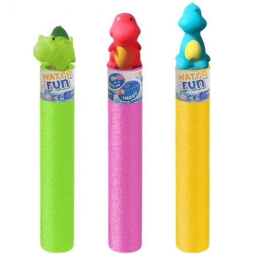 Tubo Pistola Spara Acqua Con Dinosauro 35x5cm Giocattolo Per Bambini Estate 6559066