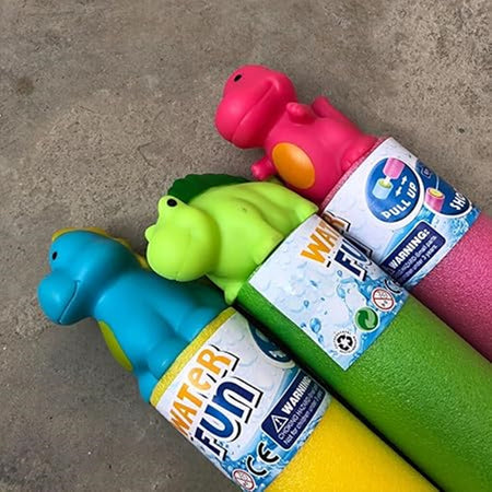 Tubo Pistola Spara Acqua Con Dinosauro 35x5cm Giocattolo Per Bambini Estate 6559066