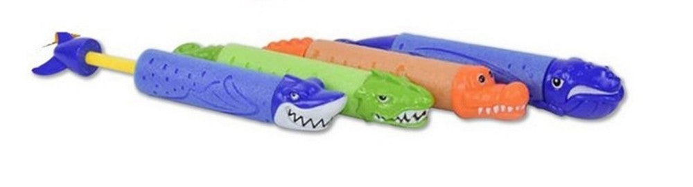 Tubo Cannone Spara Acqua 33x5cm Forma Animale Con Motivi Misti Gioco Bambini 6559073