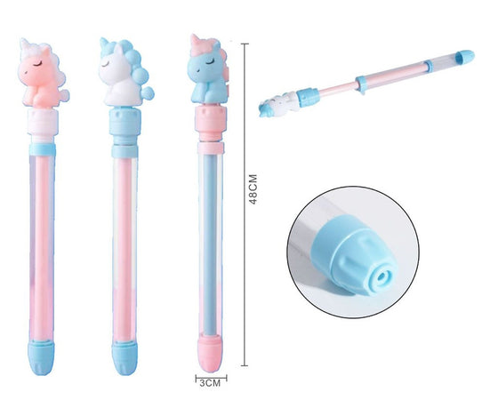 Pistola Ad Acqua Per Bambini Estate Spiaggia Gioco Design Con Unicorno 48x3cm 618578