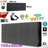 Insegna Luminosa A Led Wifi Per Esterno Ip65 Testo Scorrevole Multicolore 100x40cm