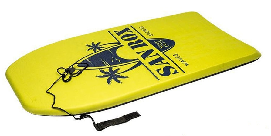 Tavoletta Mare Eps 94cm Surf Bodyboard Colorata Con Scritta Con Corda Caviglia 3501033