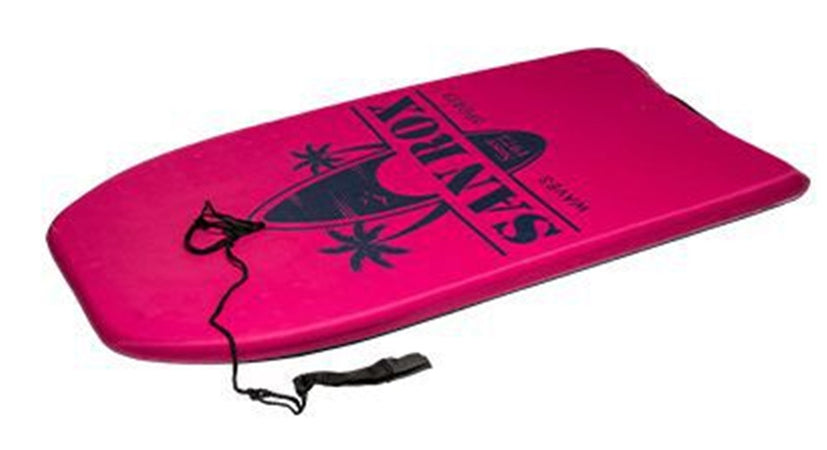 Tavoletta Mare Eps 94cm Surf Bodyboard Colorata Con Scritta Con Corda Caviglia 3501033