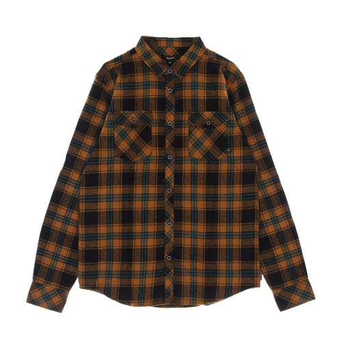 IRIEDAILY Camicia Manica Lunga Uomo Rosomako 2.0 L/s Shirt Tobacco da uomo