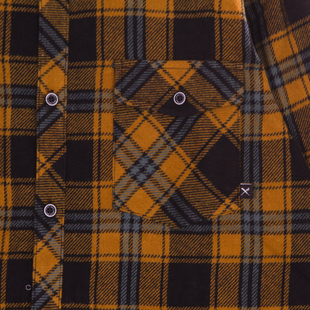 IRIEDAILY Camicia Manica Lunga Uomo Rosomako 2.0 L/s Shirt Tobacco da uomo